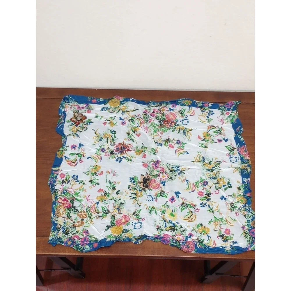 Anthropologie Buttercup Bandana Floral Scarf Hair Kerchief Bag Scarf